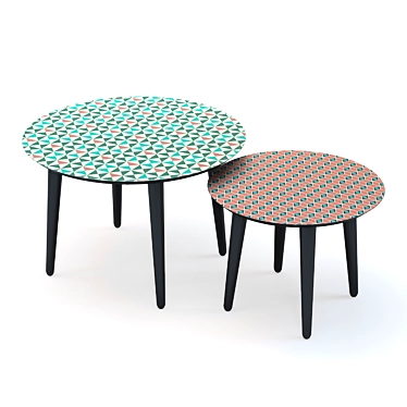 SOFIA Decorative Pattern Coffee Table 3D model image 1 
