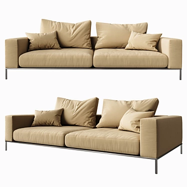 Sleek Savoye Sofa: Modern Elegance 3D model image 1 