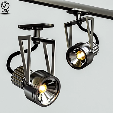 Eco-Friendly Track Lighting 3D model image 1 