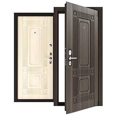 Luxury Steel Door: Sigma Guardian 3D model image 1 