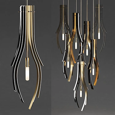 Elegant Sans Souci Luxury Forks 3D model image 1 