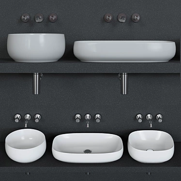 Culla Bathroom Set: Innovative Design by Rexa Design 3D model image 1 