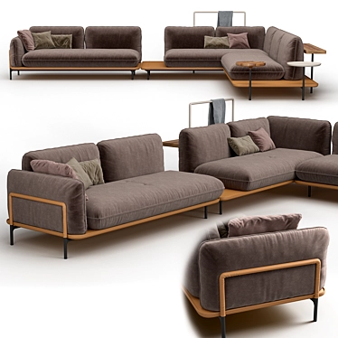 Redefining Modern Comfort: ROLF BENZ ADDIT Sofa 3D model image 1 