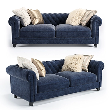 Patterson III Sofa: Sleek and Stylish Seating 3D model image 1 