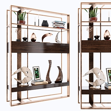 Versatile Shelving Unit: 38 3D model image 1 