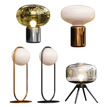 Versatile Table Lamp Collection 3D model image 1 