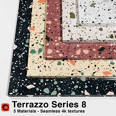 Terrazzo 8: Seamless Materials Kit 3D model image 1 