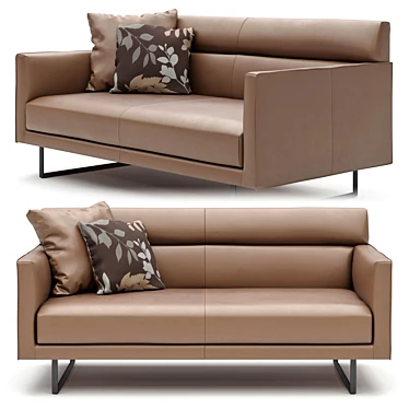 Camerich AMOR: Sleek and Stylish Two-Seat Sofa 3D model image 1 
