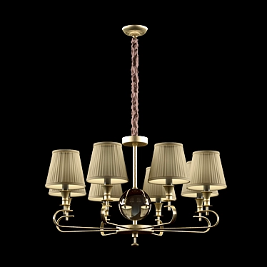 Elegant Ritz Spain Chandelier 3D model image 1 