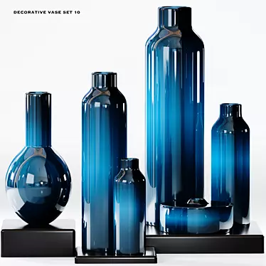 Versatile Decorative Vase Set (3ds Max 2012-2018) 3D model image 1 