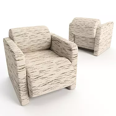 Elegant Esfera Club Chair 3D model image 1 