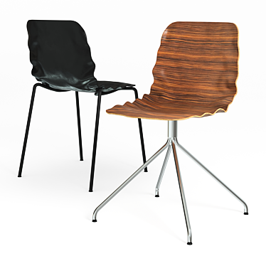 Elegant Dent Chair: Stunning Design 3D model image 1 