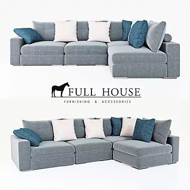 Modular Soho Sofa: Stylish and Versatile 3D model image 1 