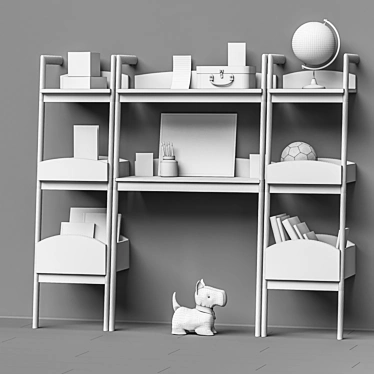 Modular Furniture and Toy Set 3D model image 1 