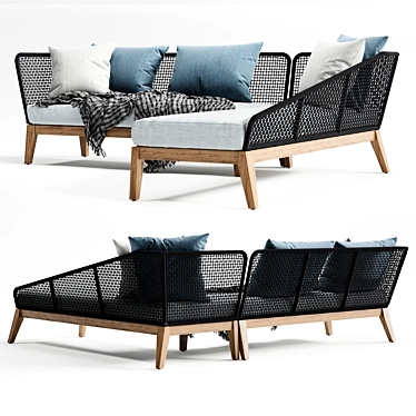 MODLOFT Netta - Stylish and Modern Sofa 3D model image 1 