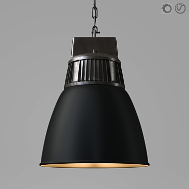 European Factory Pendant: Classic Restoration Hardware 3D model image 1 