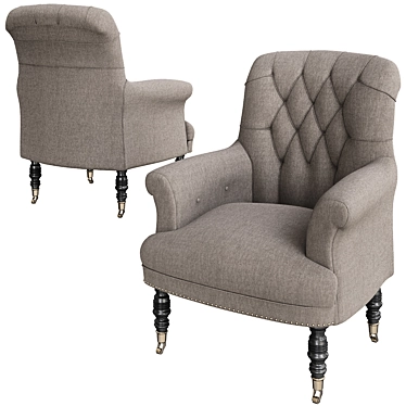 Elegant Barrington Chair: Timeless Sophistication 3D model image 1 