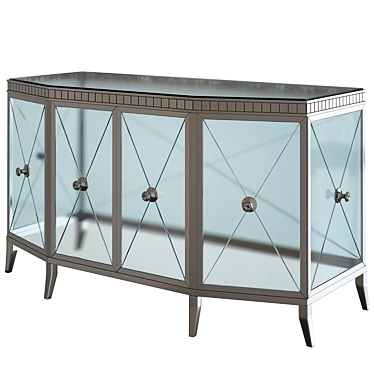 Elegant Neo Classic Console Table 3D model image 1 