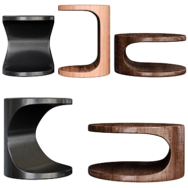 Elegant Cernobbio Coffee Tables 3D model image 1 