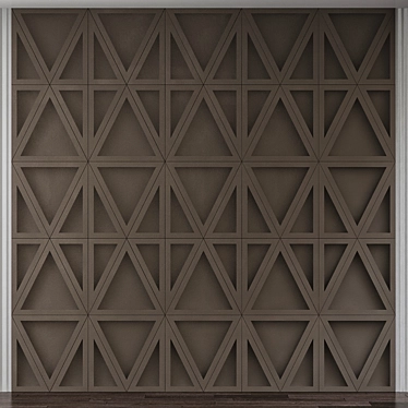 Modern 3D Wall Panel 3D model image 1 