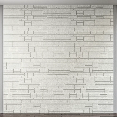 Sleek Modern Wall Panel 3D model image 1 