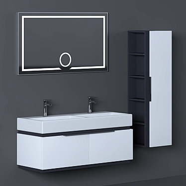 Bathroom Furniture Set | Omega 3D model image 1 