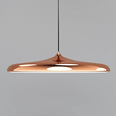 Modern Copper Pendant Light - Plate 40.1125 3D model image 1 