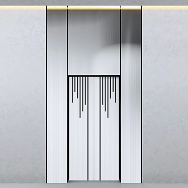 Sleek Elevator Door: Modern Design 3D model image 1 