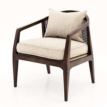 Stylish Four Hands Alexandria Chair 3D model image 1 
