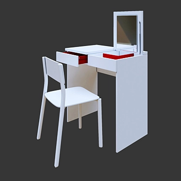 Sleek and Functional Brimnes Dressing Table 3D model image 1 