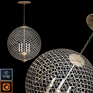 Skyros Pendant Lamps: Stylish Illumination Solution 3D model image 1 