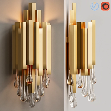 Trump Wall Lamp: Stylish Illumination for Your Space 3D model image 1 