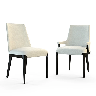  TA Studio No.4 Dayton Dining Chairs 3D model image 1 