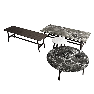 Aany Coffee Table: Sleek and Chic 3D model image 1 