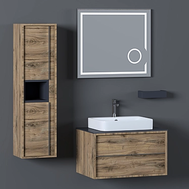 Elantra 80 Bathroom Furniture Set 3D model image 1 