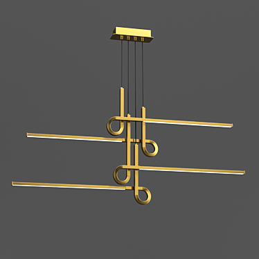 Mantra CINTO Chandelier - Elegant Om-inspired Lighting 3D model image 1 