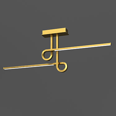 CINTO OM Chandelier - Antique Bronze 3D model image 1 