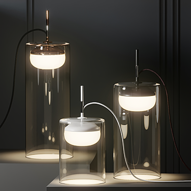 Modern Prandina DIVER Table Lamp 3D model image 1 