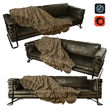 Classic Comfort: Lexi 3 Seater Sofa by Halo 3D model image 1 