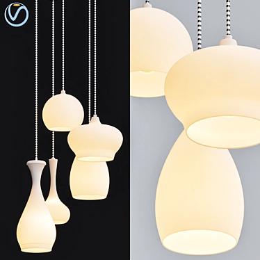 Drops Wonen Pendant Light 3D model image 1 