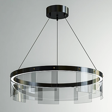 Elegant Stratos Chandelier 3D model image 1 