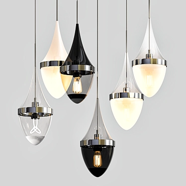 Modern Tech Lighting Pendants 3D model image 1 