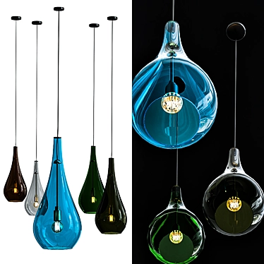 Elegant LBL Pendant Lights 3D model image 1 