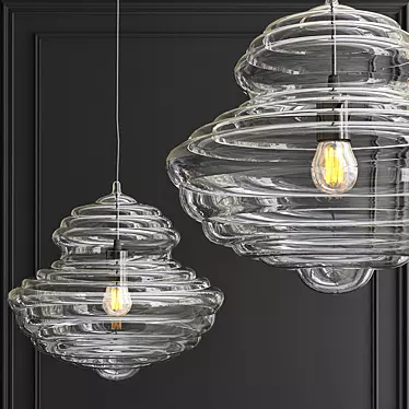 Elegant Glass Chandelier by Loft-Concept 3D model image 1 