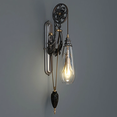 Elegant Lautrec Sconce Illuminates 3D model image 1 