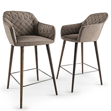 Antiba Bar Chair - Stylish and Comfortable 3D model image 1 