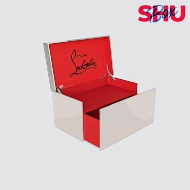 Louboutin Style Shoe Storage: OM Box 3D model image 1 