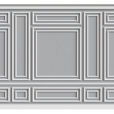 3D Wall Moulding: Elegant and Versatile Design 3D model image 1 