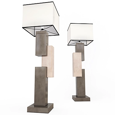 Charolles Floor Lamp: Elegant 3D Design 3D model image 1 
