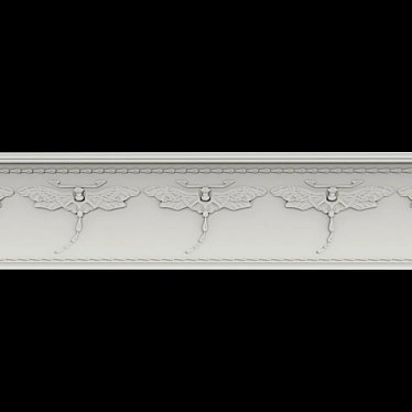 Artistic Eaves K-502: Elegant Design 3D model image 1 